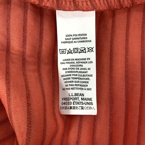 LL Bean AirLight 1/4 Snap Pullover Women's XS Coral Red Quilted Lightweight EUC - Picture 5 of 7